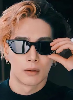 夏日王嘉尔同款偏光墨镜男GM猫眼女太阳镜防紫外线高级感2026新款