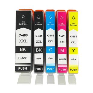 PGBK 481XXL耗材 TR8540 TS9140 TS704打印机墨盒PGI TS6340 TR7540 TS8340 CLI 适用佳能Canon 480XXL Pixma