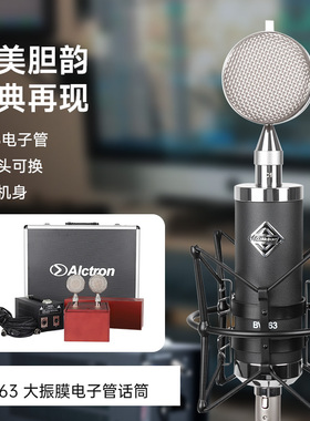 Alctron/爱克创BV563电子管大振膜电容直播录音麦克风可换音头