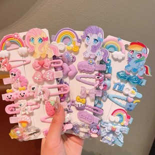 小马宝莉发夹女儿童发卡头饰小女孩可爱夹子女童卡子宝宝超萌发饰