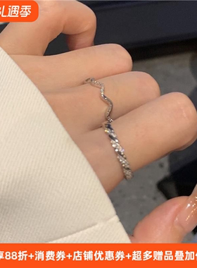 轻奢戒指女ins冷淡风小众