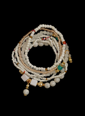 古着复古多层串珠手链