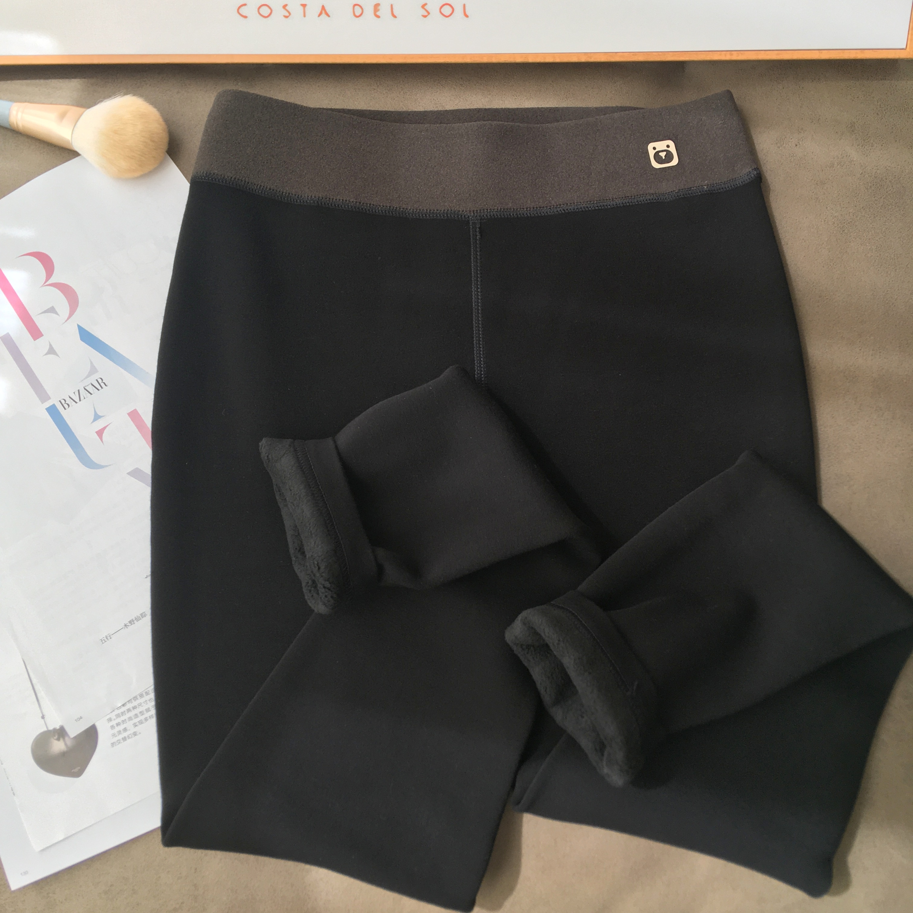 棒迪熊752秋冬季加绒外穿打底裤