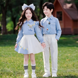 儿童演出服诗歌朗诵幼儿园合唱表演服小学生英伦风运动会班服园服