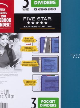 MEAD 81212 美国美德FIVE STAR文件夹笔记本索引29X23.3cm