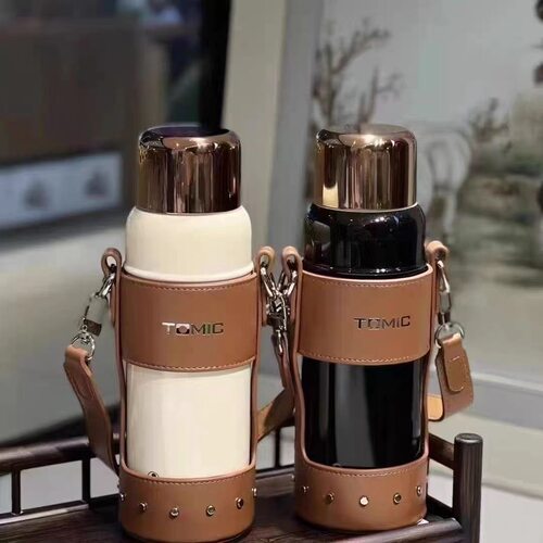 特美刻保温杯纯钛茶漏大容量保温杯泡茶杯焖茶壶水杯
