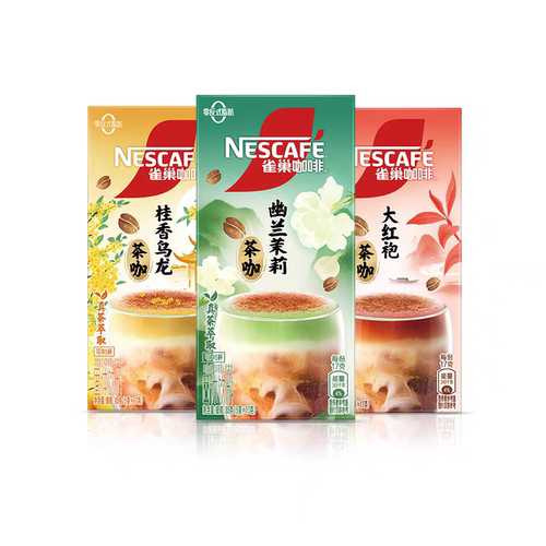 雀巢咖啡幽兰茉莉茶咖果咖桂香乌龙大红袍茶咖速溶咖啡