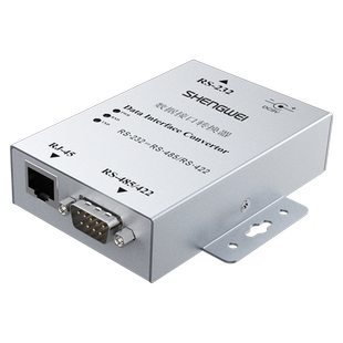 胜为232转485/422转换器有源光电隔离串口协议通讯模块双向互转防雷全双工RS232转RS485/RS422转换器接头