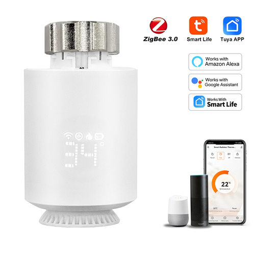 涂鸦zigbee智能暖气片控制器恒温阀温控阀手机控制温度调节Tuya