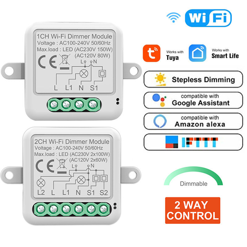涂鸦wifi调光通断器模组定时自动语音控制无线时控开关智能Tuya