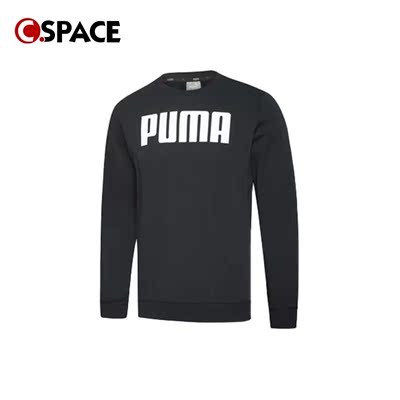 Cspace Puma Logo 黑色 字母圆领卫衣  855227-01