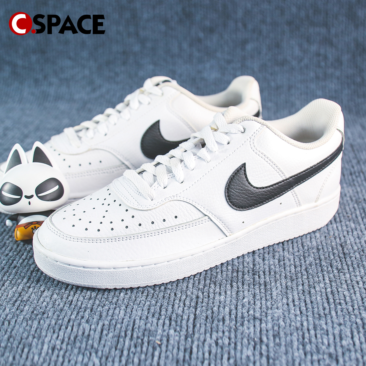 Cspace Nike Court Vision Low白黑 男子低帮板鞋 CD5463-101 运动鞋new 板鞋 原图主图