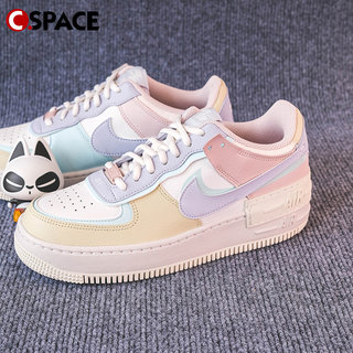 Cs Nike Air Force 1 Shadow AF1马卡龙 低帮板鞋 CI0919-106