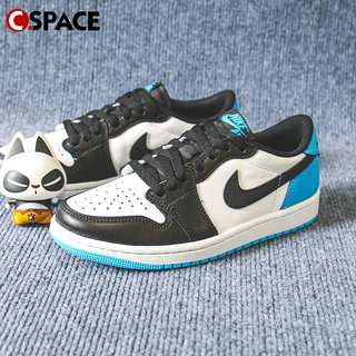 Cspace W Air Jordan1 Low OG AJ1黑白蓝 低帮篮球鞋 CZ0790-104