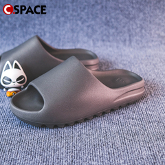 Cspace DP Adidas Yeezy Slide 椰子 深灰色厚底运动拖鞋 ID4132