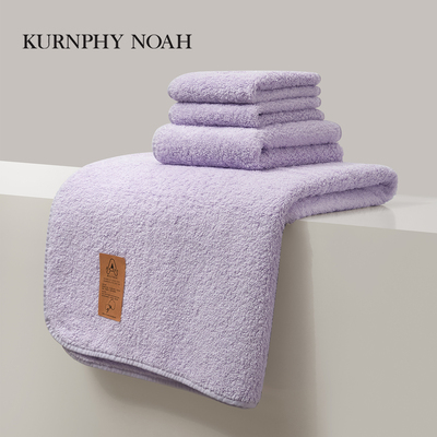 五星级酒店新款高端毛巾纯棉方巾纯色浴巾四件套男女专用吸水厚款