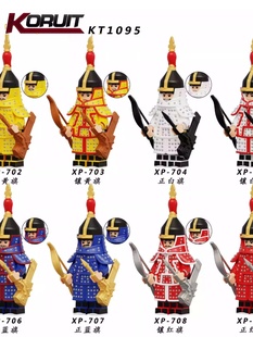 中国古代满清朝八旗兵清朝古代士兵人仔科睿KT1095兼容乐高积木