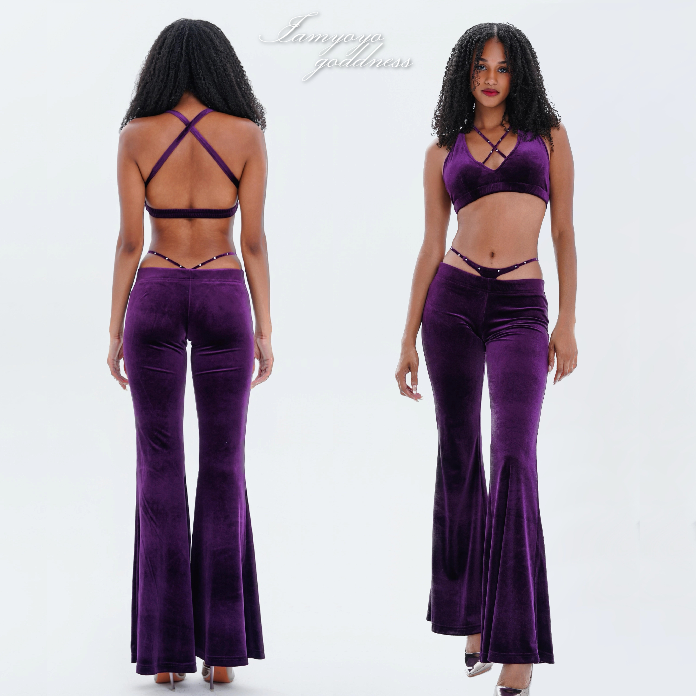 丝绒X套装Y2K复古迪斯科风