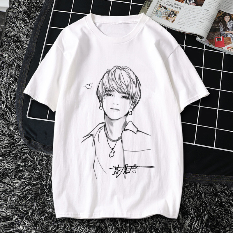 华晨宇花花同款短袖T恤夏季宽松大码粉丝周边应援衣服火星演唱会图片