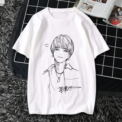 华晨宇花花同款短袖T恤夏季宽松大码粉丝周边应援衣服火星演唱会