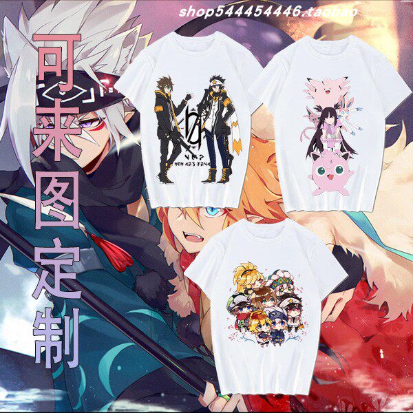 凹凸世界T恤周边雷狮动漫格瑞衣服金cos嘉德罗斯二次元安迷修短袖