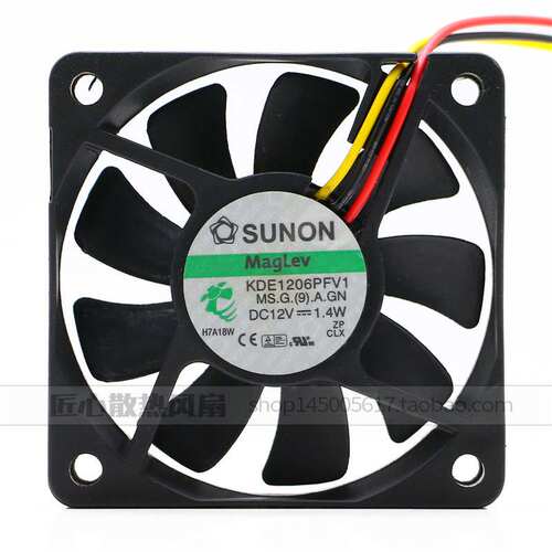 SUNON建准 KDE1206PFV1 6010 12V 1.4W 6CM超薄静音风扇 CPU风扇