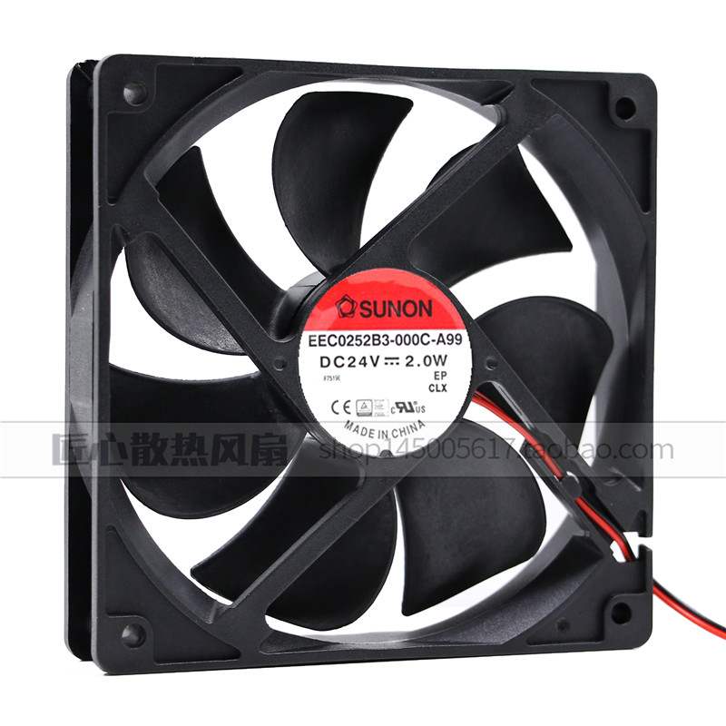 全新原装SUNON EEC0252B3-000C-A99 24V 2.0W 12025 12CM散热风扇图片