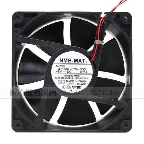 NMB 12038 12CM 4715KL-07W-B30/B39 48V 0.21A 变频器直流风扇
