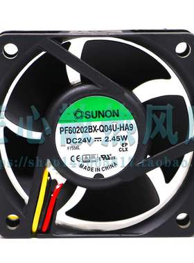原装建准SUNON PF60202BX-Q04U-HA9 24V 2.45W 3线 散热风扇