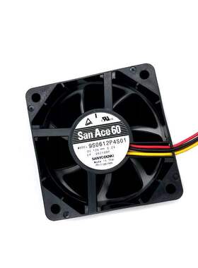 Sanyo Denki 9S0612P4S01 直流静音风扇 60x60x25mm 12V