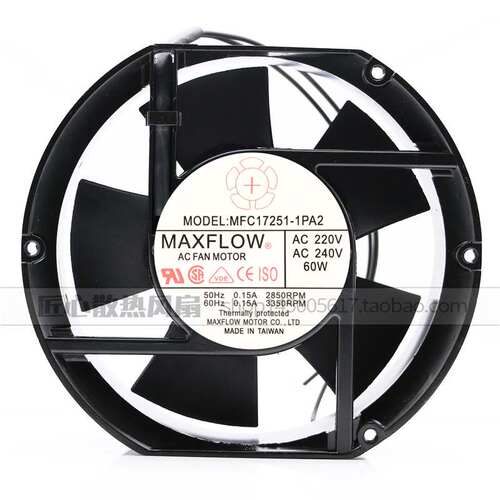 原装MAXFLOW弦峰电容式轴流风机 MFC17251-1PA2 超大风同规格