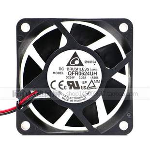 QFR0624UH 台达风扇 6025 24V 0.26A/0.33A 6CM施耐德变频器风扇