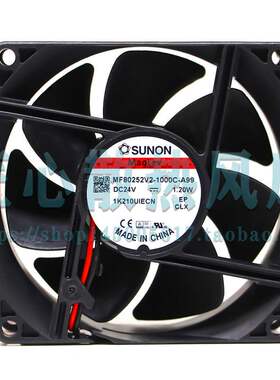 SUNON 建准 8025 24V 1.20W MF80252V2-1000C-A99 8厘米 散热风扇