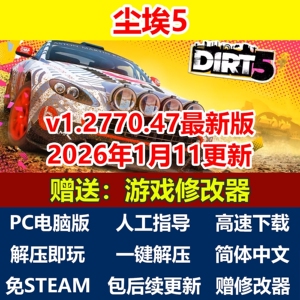 尘埃5免steam简体中文解压即玩单机PC电脑包更新送修改器