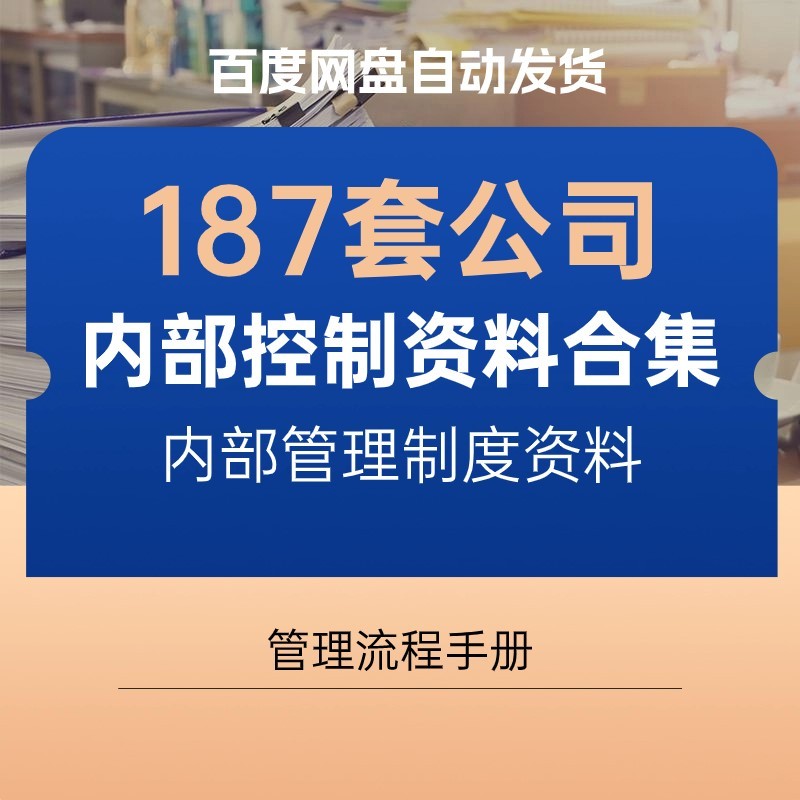 公司内部控制管理制度资料企业风险审批权限流程内控手册审计财务