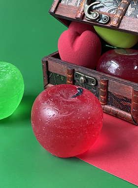 Precia圣诞苹果纯手工清洗香皂洁面美妆蛋化妆刷清洁剂护肤创意皂