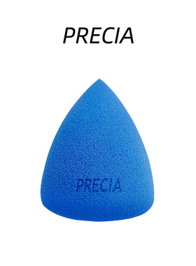 Precia平底水滴蓝色细腻不吃粉美妆蛋海绵粉扑亲肤化妆蛋湿水变大