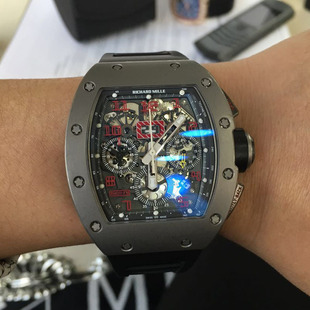 98新 理查德米勒 RM011 钛钢 男士运动手表 腕表