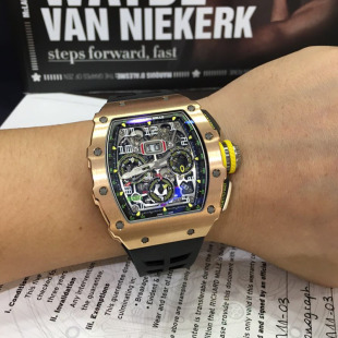 理查德米勒 RM11-03 玫瑰金 男士机械手表 运动腕表