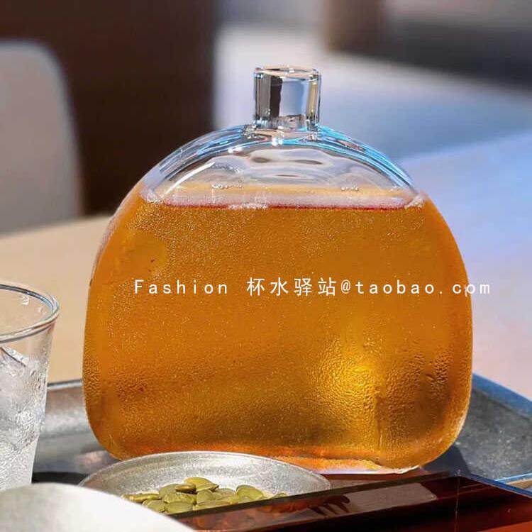 新中式茶具玻璃果酒瓶酒杯套装