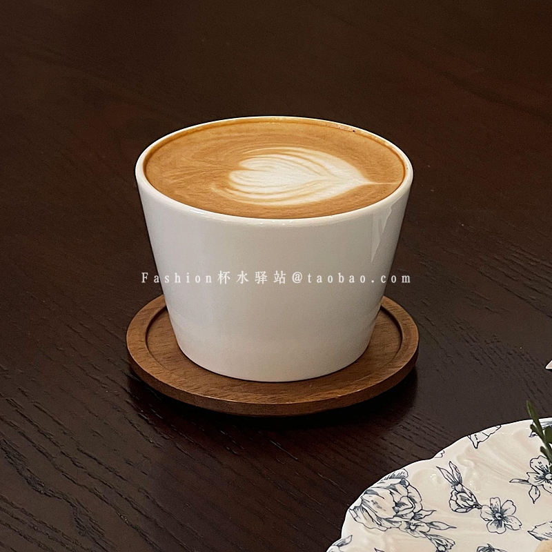 日式简约陶瓷纯色猪口咖啡杯