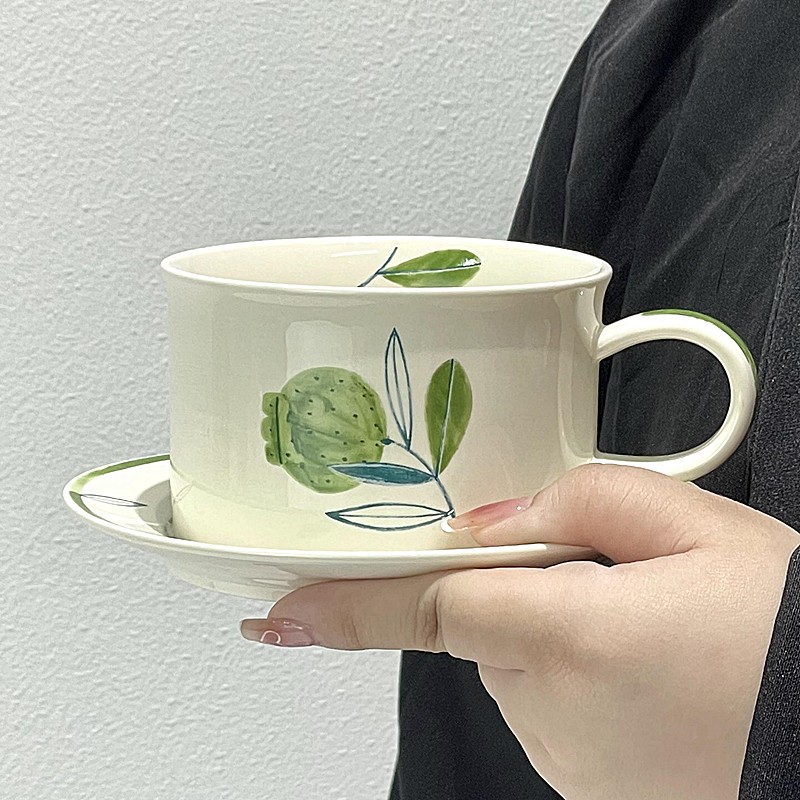 咖啡杯碟芬兰中古陶瓷杯