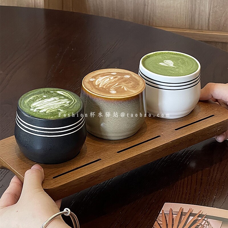 简约精致陶瓷大口咖啡杯