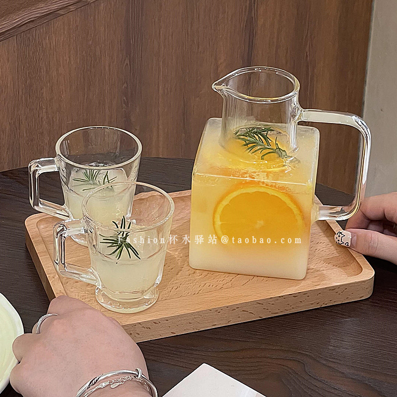 高颜值ins玻璃方形茶壶
