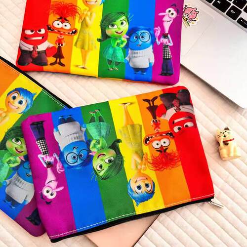 头脑特工队2学生笔袋双层收纳