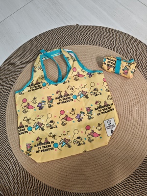 日D 史努比黄鸟75周年限定款超厚轻便防水狗狗可折叠购物袋