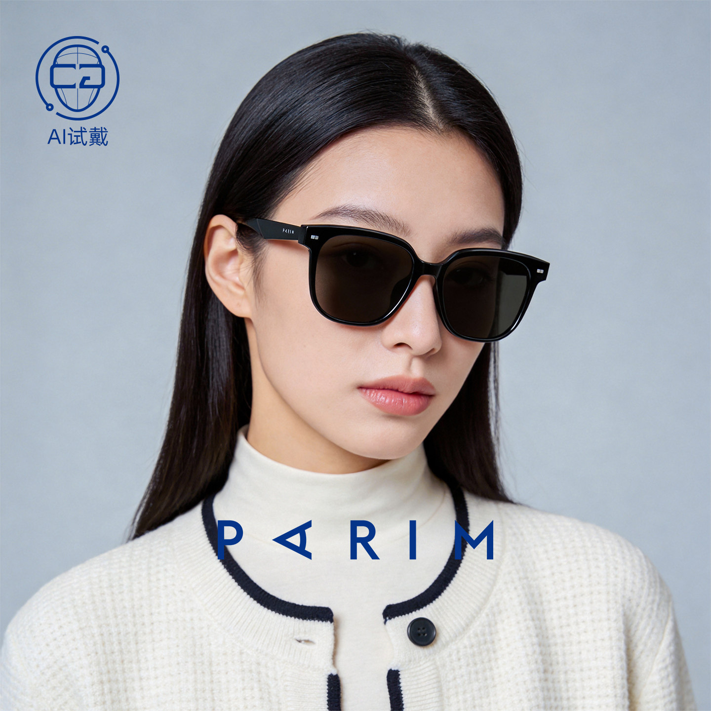 派丽蒙偏光太阳镜女GM复古款高级感防紫外线新款轻薄近视镜76046