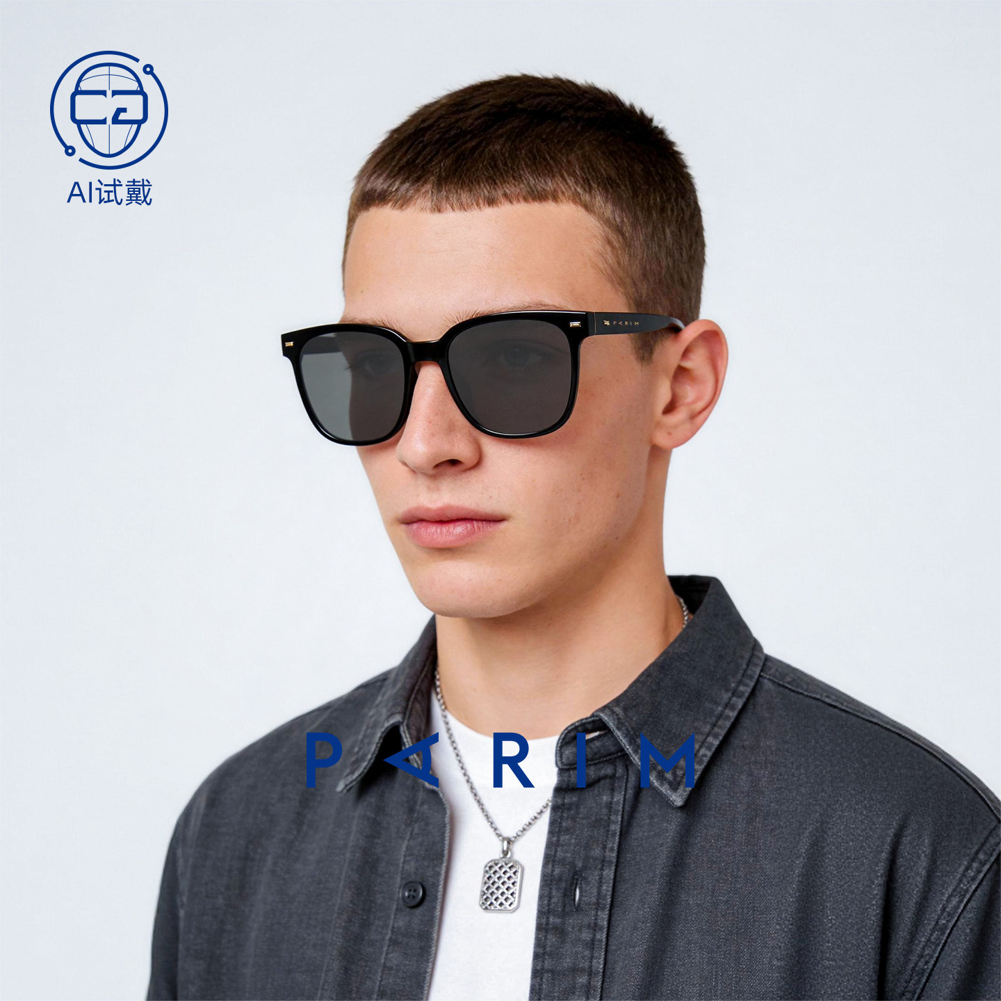 派丽蒙眼镜26新品墨镜男潮流百搭D形框太阳镜户外出行防晒眼镜