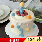 2025新款 生日软胶蜡烛蛋糕装 饰插件网红火苗数字蜡烛1插件摆件