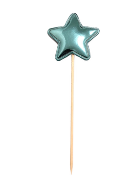 材质桃心五角星皇冠牙签生日蛋糕